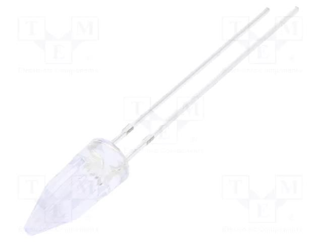 LED; green; 5mm; 750÷1120mcd; 100°; Front: Rocket; 12VDC OPTOSUPPLY OSG5DA58A1B-12V