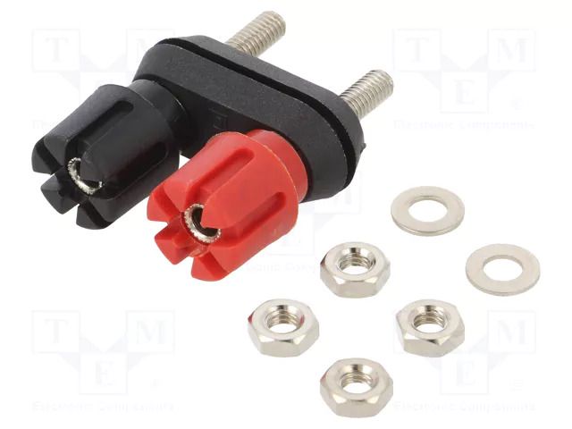 Connector: 4mm banana; socket; 30A; Cutout: Ø12.7mm; nickel plated CLIFF CL159701