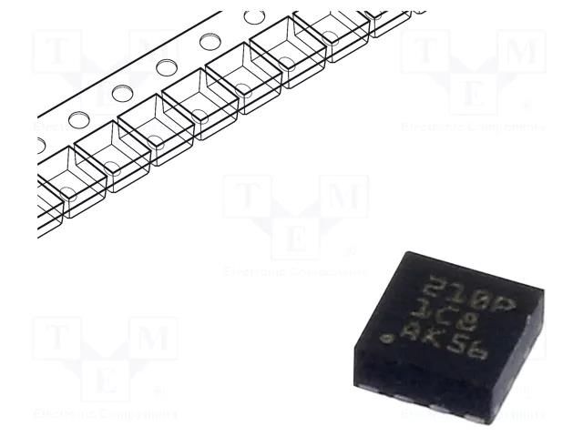 IC: driver; H-bridge; brush motor controller; WSON8; 1.76A; Ch: 1 TEXAS INSTRUMENTS DRV8210PDSGR