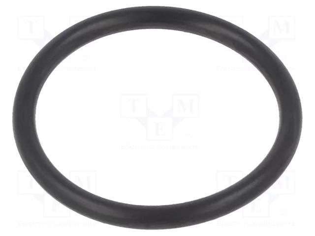 O-ring gasket; NBR caoutchouc; Thk: 3mm; Øint: 30mm; black ORING USZCZELNIENIA TECHNICZNE O-30X3-70-NBR