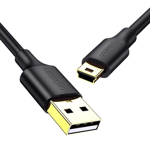 Ugreen 5 pin gold-plated USB cable - mini USB 0.25m black (US132), Ugreen 6957303813537 6957303813537