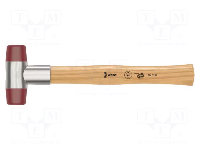 Hammer; 280mm; W: 96mm; 33mm; urethane; wood WERA WERA.05000515001