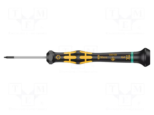 Screwdriver; precision; Torx®; TX03; ESD; 137mm WERA WERA.05030159001