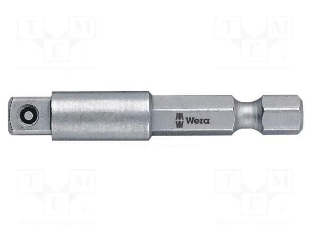 Holder; Overall len: 50mm; Mounting: 1/4" (D6,3mm),1/4" square WERA WERA.05050205001