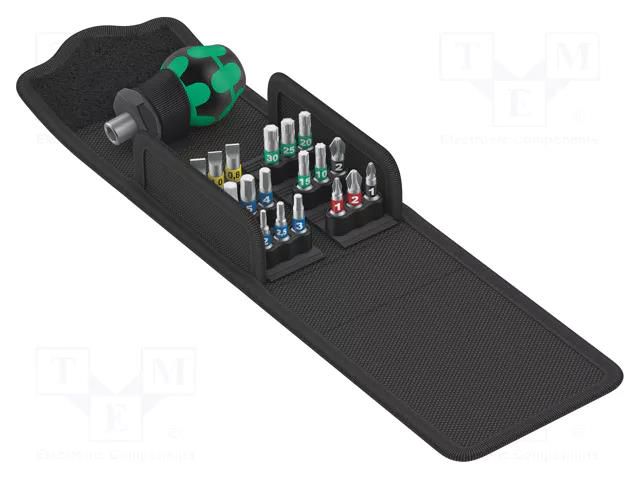 Kit: screwdrivers; hex key,Phillips,Pozidriv®,slot,Torx®; case WERA WERA.05057471001