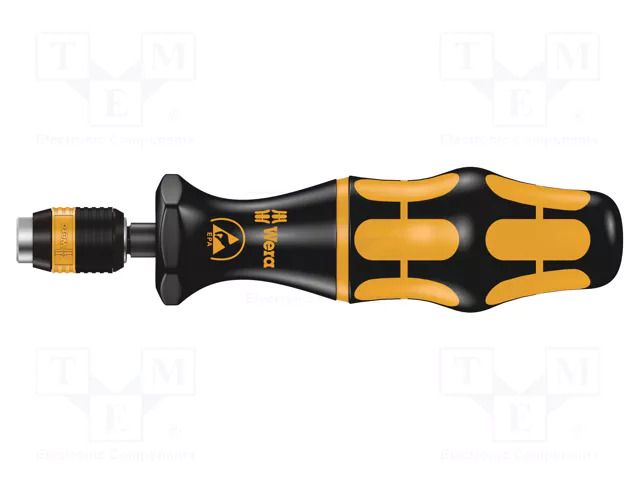 Screwdriver; torque; 155mm; 1.2Nm; Holder: C6,3mm,E6,3mm; 1/4"; ESD WERA WERA.05074842001