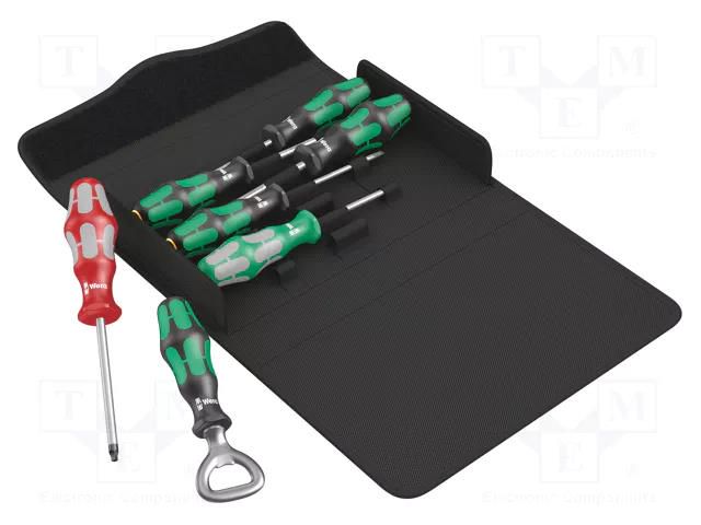Kit: screwdrivers; square,Phillips,slot; Kraftform Plus-300 WERA WERA.05105626001