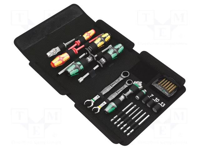 Kit: general purpose; for sanitary installations; 25pcs. WERA WERA.05135927001