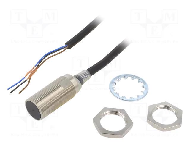 Sensor: inductive; OUT: PNP / NO; 0÷8mm; 10÷30VDC; M18; 2m; IP67 OMRON E2E-X8B1T18-2M
