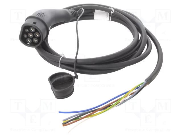Cable: eMobility; 1x0.5mm2,5x2.5mm2; 480V; 11kW; IP44; three-phase HARTING 8803508888880A1