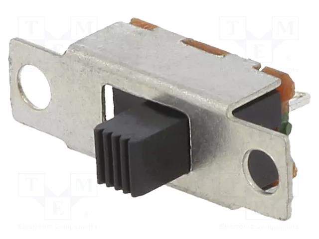 Switch: slide; Pos: 2; SPDT; 0.2A/30VDC; BBM (non-shorting),ON-ON E-SWITCH EG1201