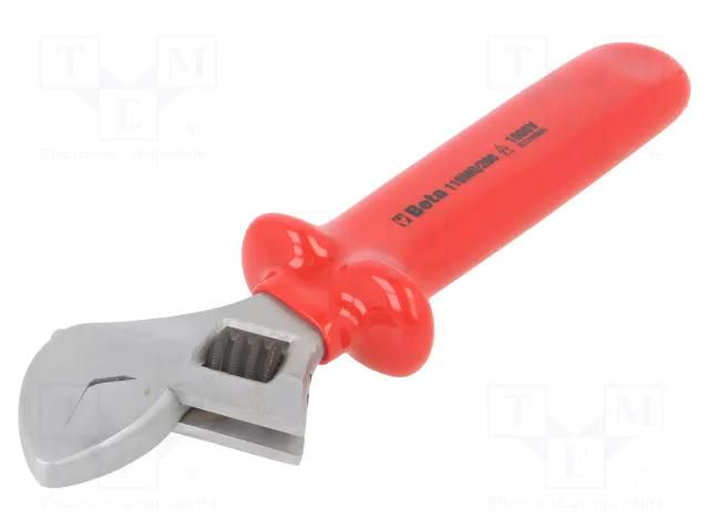 Wrench; insulated,adjustable; L: 200mm; Jaws opening max: 28mm BETA BE110MQ/200