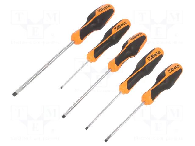 Kit: screwdrivers; slot; BETAGRIP; 5pcs. BETA BE1264/S5