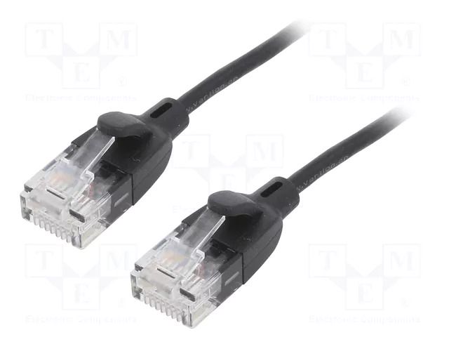 Patch cord; U/UTP; Cat: 6a; RJ45 plug,both sides; OFC; 1m; PVC VENTION IBIBF