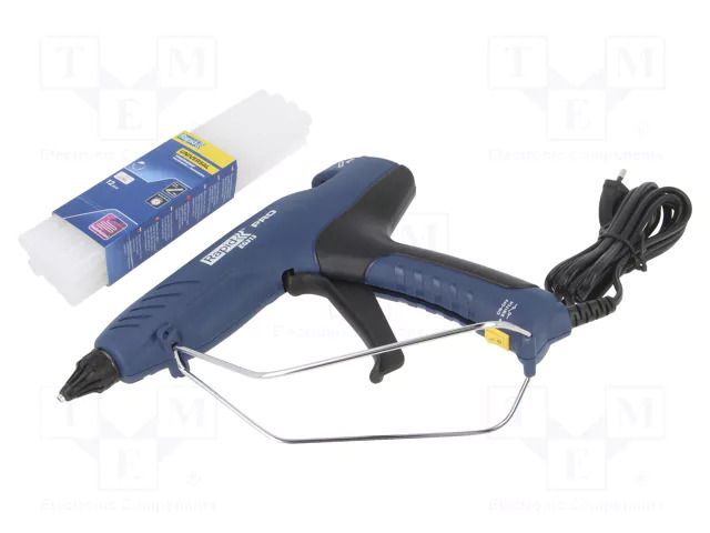 Hot melt glue gun; Ø: 12mm; 100W; 195°C; 3min; 230VAC; Ø: 3mm RAPID RAP-EG313-C