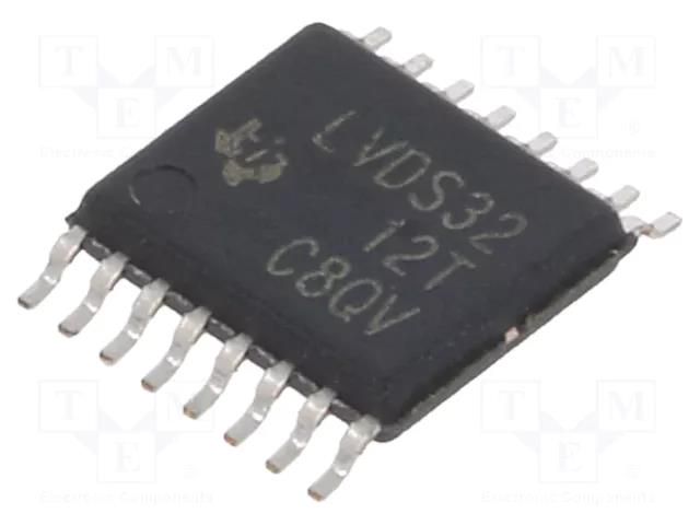 IC: interface; line receiver; 100Mbps; 3÷3.6VDC; LVDS; SMD; TSSOP16 TEXAS INSTRUMENTS SN65LVDS32PW