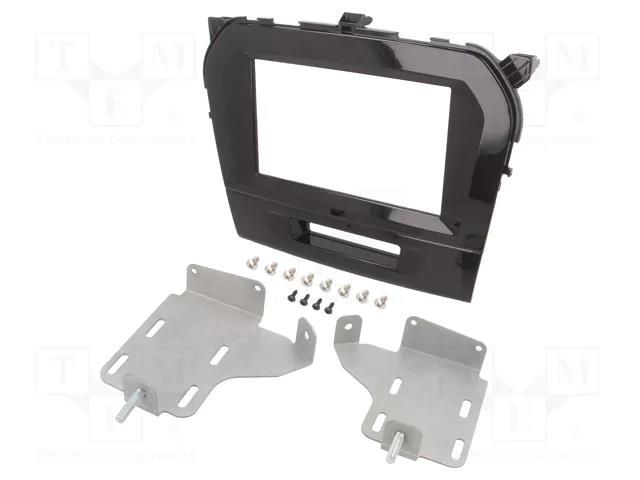 Radio frame; Suzuki; 2 DIN; black,black gloss ACV RAM-40.994
