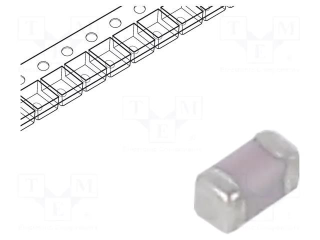 Capacitor: ceramic; MLCC; 12pF; 50V; C0G (NP0); ±1%; SMD; 0402; 180mm MURATA GJM1555C1H120FB01D