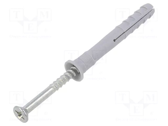 Plastic anchor; with screw; 6x60; zinc-plated steel; N; 100pcs. FISCHER FISCHER-48791