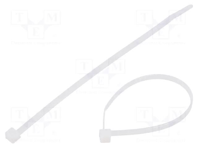 Cable tie; L: 150mm; W: 3.5mm; natural; polyamide; 135N; Ømax: 35mm HELLERMANNTYTON T30R-PA66-NA