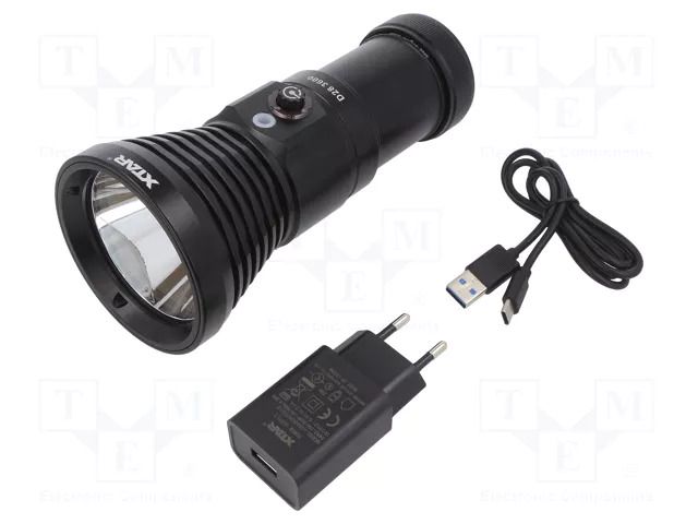 Torch: LED; L: 191.5mm; 200lm,500lm,2000lm,3600lm; Ø: 50÷84mm; IPX8 XTAR XTAR-D28-3600-SET