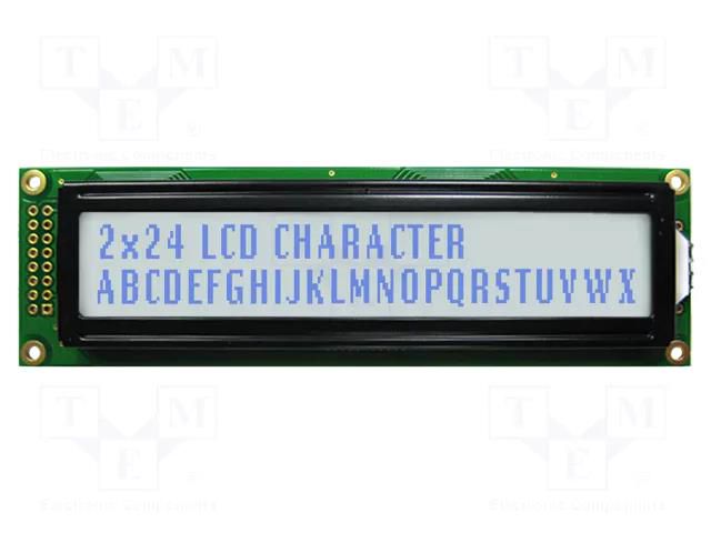 Display: LCD; alphanumeric; STN Positive; 20x2; grey; LED; PIN: 16 NEWHAVEN DISPLAY INTERNATIONAL NHD-0224AZ-FSW-GBW