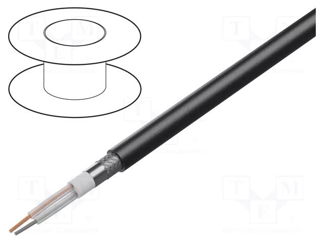 Wire; Twinax; 2x20AWG; outdoor; stranded; Cu; Insulation: PVC; black BELDEN 9207.010500