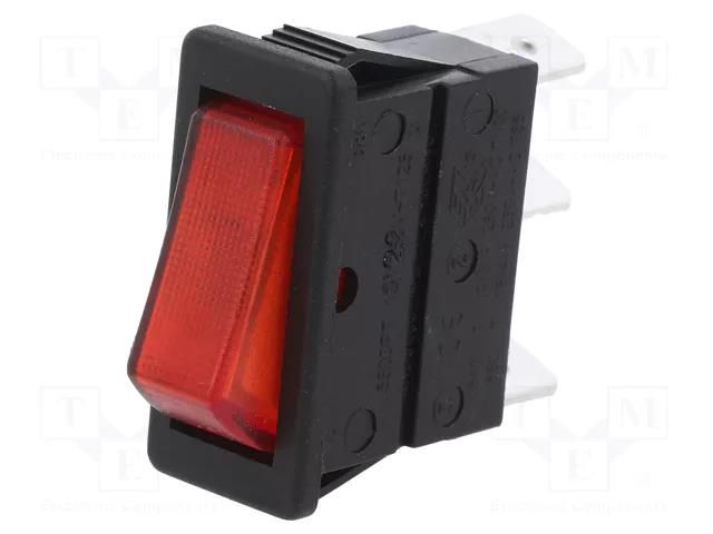 ROCKER; 16A/250VAC; Leads: connectors; 6.3x0.8mm BULGIN C5503ATNAB