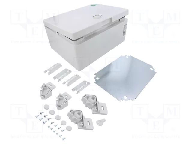 Enclosure: wall mounting; X: 210mm; Y: 280mm; Z: 130mm; ABS; grey ELEKTRO-PLAST NASIELSK EPN-2760-00