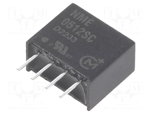 Converter: DC/DC; 1W; Uin: 4.5÷5.5VDC; Uout: 12VDC; Iout: 83mA; SIP Murata Power Solutions NME0512SC