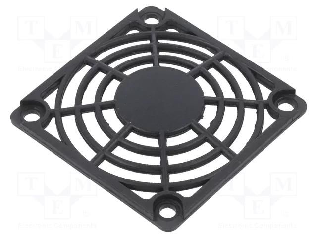 Guard; plastic; 60x60mm; Body dim: 60x60x7mm; Holes pitch: 50x50mm Qualtek Electronics 09252-G
