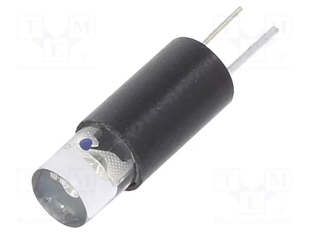 LED lamp; blue; 5÷6VDC; No.of diodes: 1; 5mm; Lens: transparent MARL 204-930-20-38