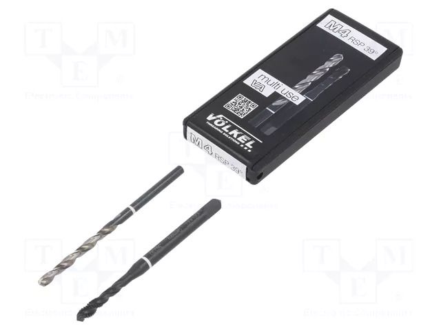 Tap; M4; 0.7; Holder: machine; high speed steel cobalt HSS-E VÖLKEL VOLKEL-36291