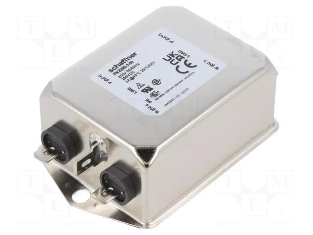 Filter: anti-interference; single-phase; 250VAC; Cx: 330nF; 470kΩ SCHAFFNER FN2090-3-06