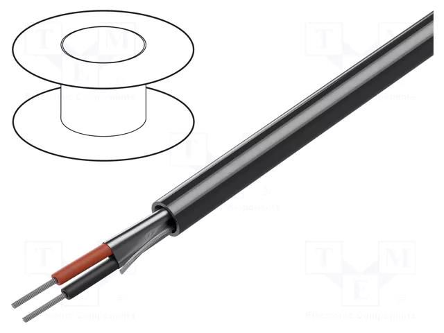 Wire; 1x2x24AWG; RS232; stranded; Cu; shielded,Al-PET foil; PVC BELDEN 9501.060500