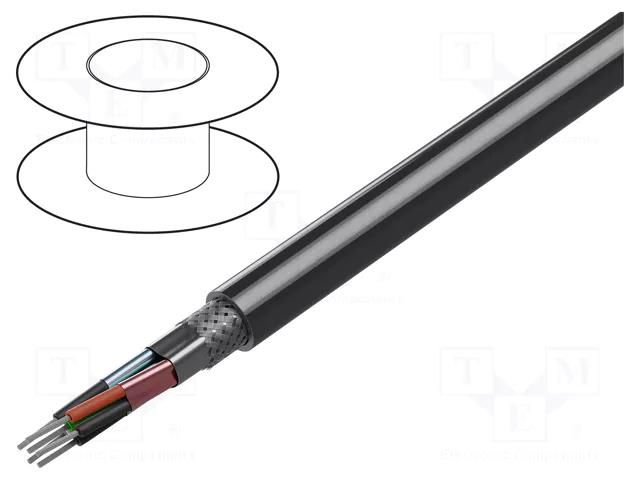 Wire; 5x2x24AWG; RS232,RS422; stranded; Cu; PVC; chrome; 30m; 300V BELDEN 8165.060100