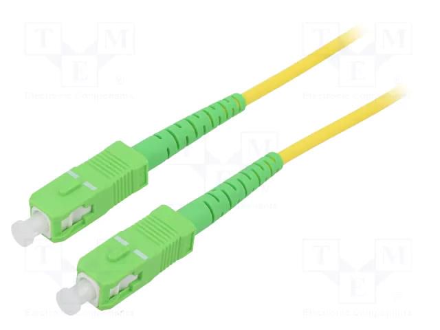 Fiber patch cord; OS2; SC/APC,both sides; 30m; LSZH; yellow Goobay SCA-SCA/OS2-300YL