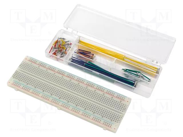 Board: universal; prototyping,solderless; W: 56.5mm; L: 170mm; 3A VELLEMAN VEL-VTBB1N
