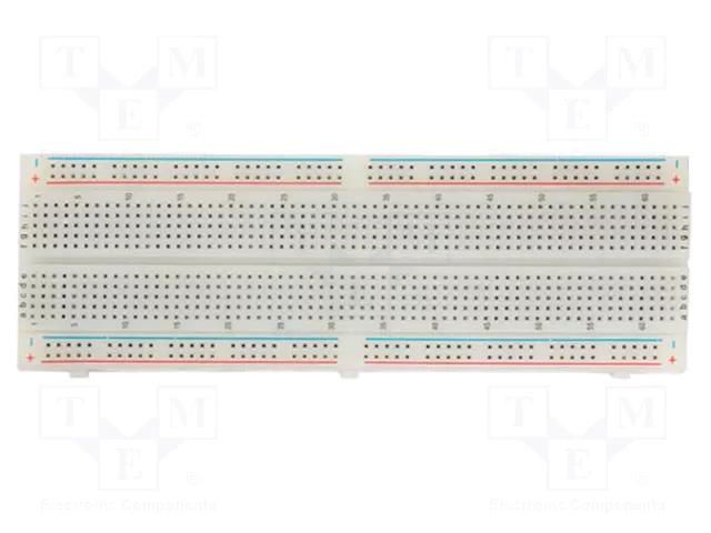 Board: universal; prototyping,solderless; W: 56.5mm; L: 170mm; 30V VELLEMAN VEL-VTBB2N