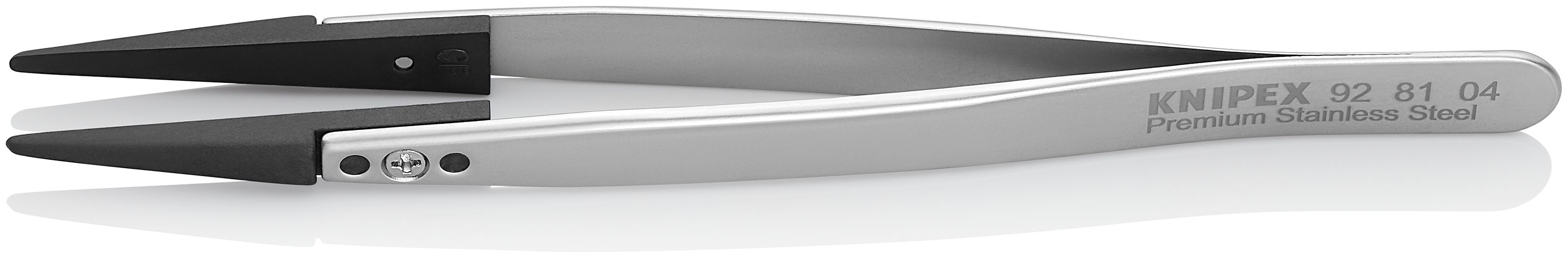 KNIPEX 92 81 04 Tweezers with exchangeable tips ESD Smooth 130 mm 92 81 04