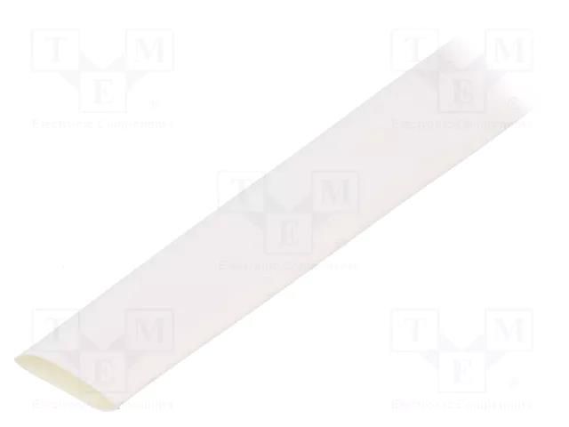 Heat shrink sleeve; glueless,flexible; 2: 1; 9.5mm; white; RNF-100 TE Connectivity RNF-100-3/8-9-SP