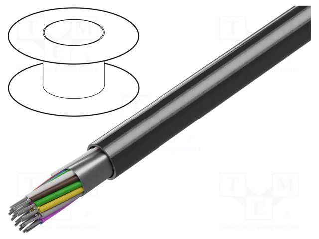 Wire; 20x24AWG; RS232; stranded; Cu; shielded,Al-PET foil; PVC BELDEN 9543.060100