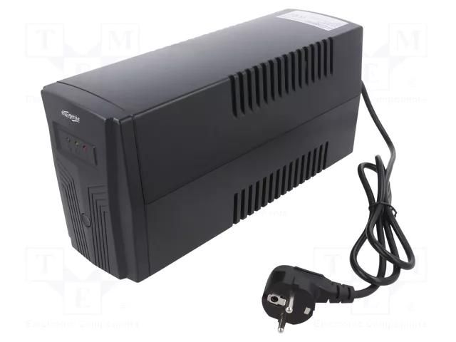 Power supply: UPS; 510W; 850VA; 230V; 280x140x100mm; Schuko x2 GEMBIRD EG-UPS-B850