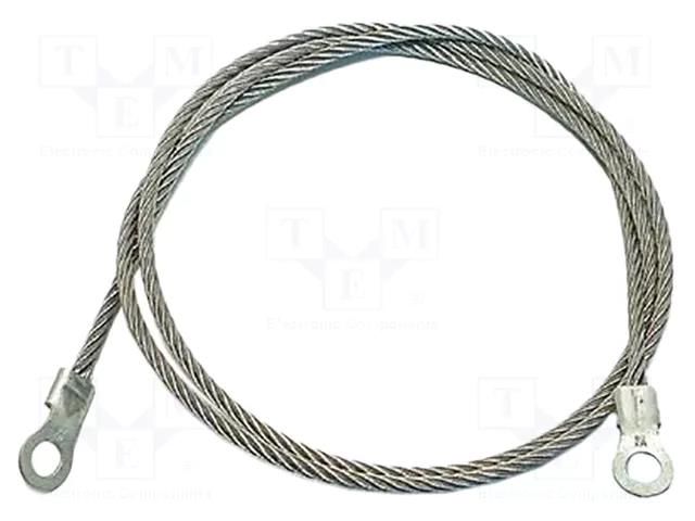 Ground/earth cable; ring terminal,both sides; Len: 3.05m MUELLER ELECTRIC AI-000505-120