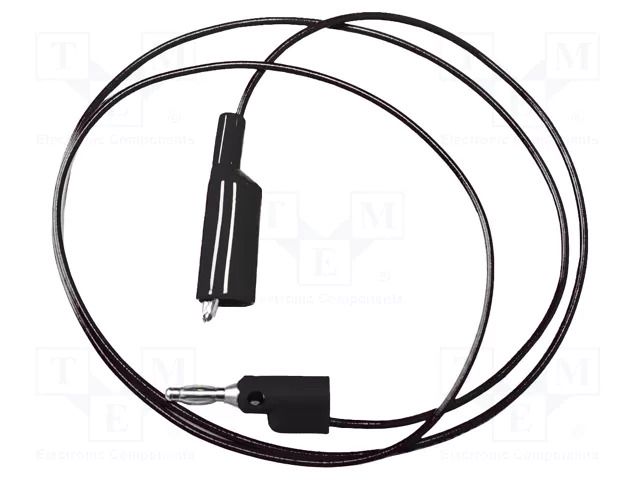 Test lead; 5A; banana plug 4mm,crocodile clip; Urated: 300V MUELLER ELECTRIC BU-2030-A-24-0