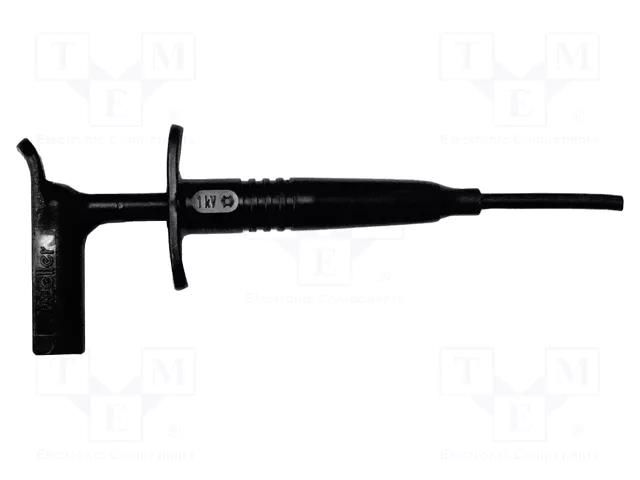 Clip-on probe; hook type; 1A; black; Contacts: steel; 1kV; 140mm MUELLER ELECTRIC BU-20432-0