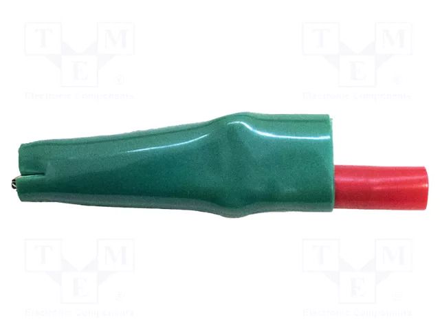 Crocodile clip; 10A; green; Grip capac: max.7.9mm; Contacts: steel MUELLER ELECTRIC BU-63-5