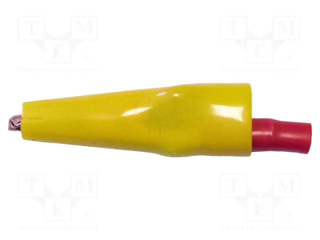 Crocodile clip; 10A; yellow; Grip capac: max.7.9mm MUELLER ELECTRIC BU-63C-4