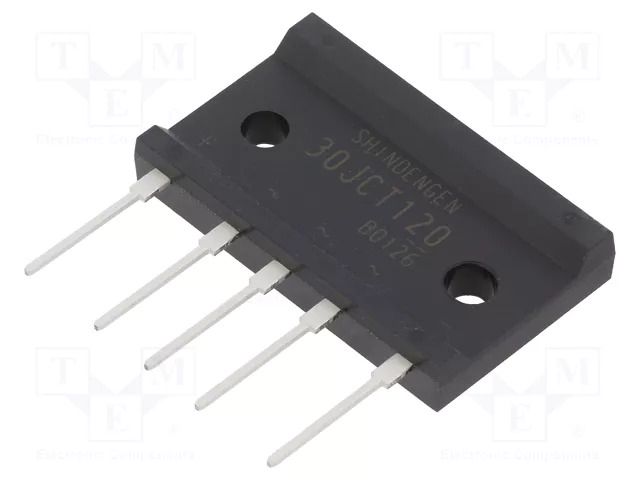 Bridge rectifier: three-phase; Urmax: 1.2kV; If: 30A; Ifsm: 300A SHINDENGEN D30JCT120V-7500