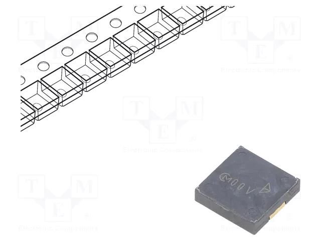 Sound transducer: piezo signaller; without built-in generator MURATA PKLCS1212E20A0-R1